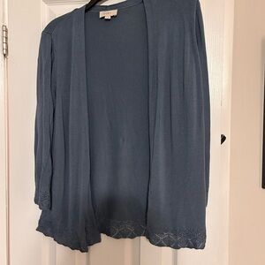 Loft Blue Sweater Cardigan
